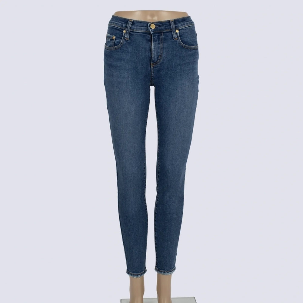 NOBODY Geo Skinny True Mid Ruse  Women's Skinny Jeans in Blue Size 25
